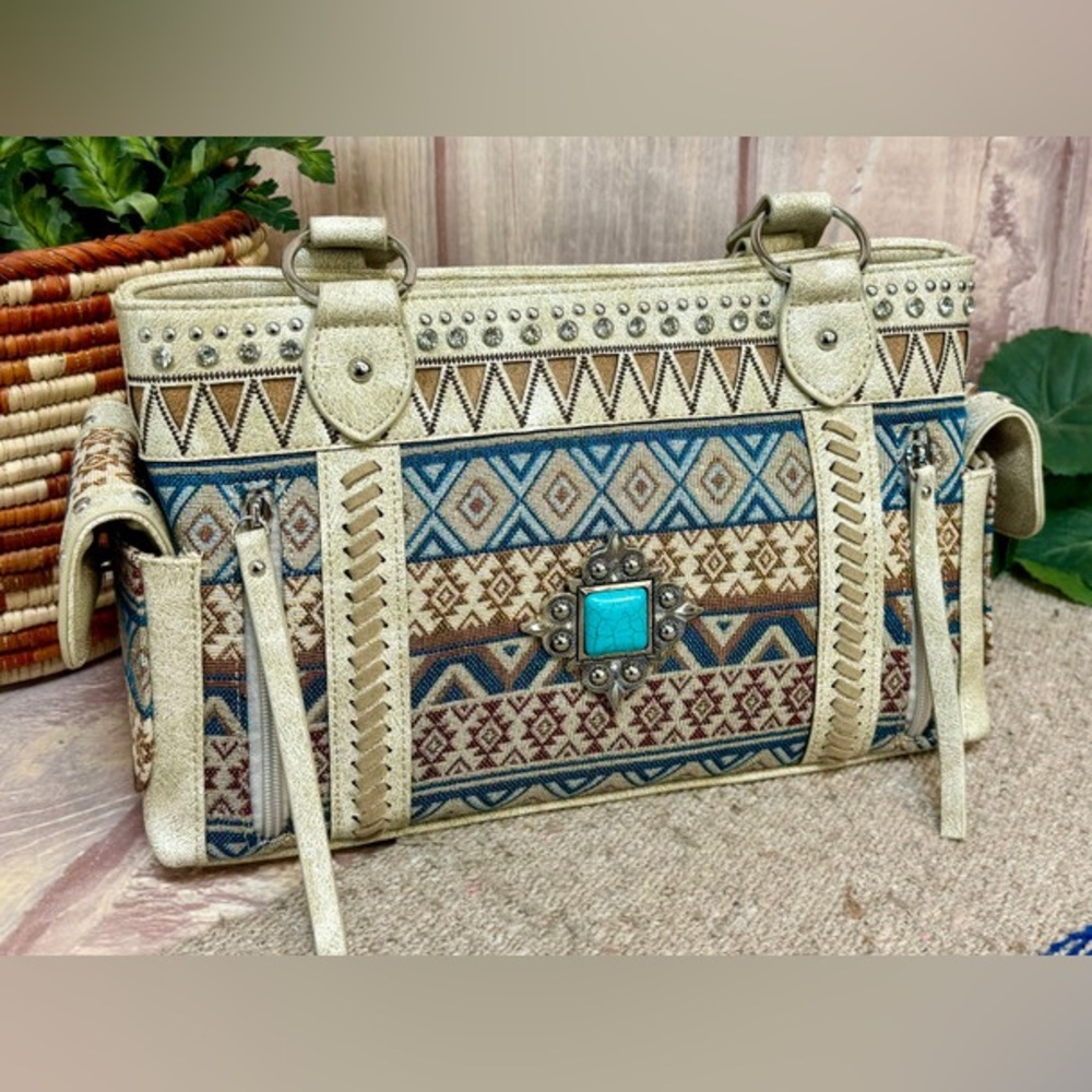 Western Fashion Tapestry Style Handbag (94tbg01)